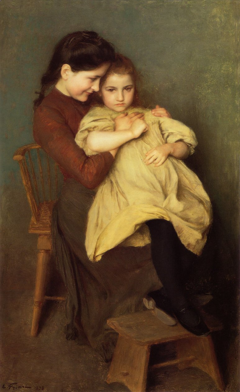 Chagrin dEnfantnangielski: A Childs Disspointmentn: n autorstwa Emile Friant