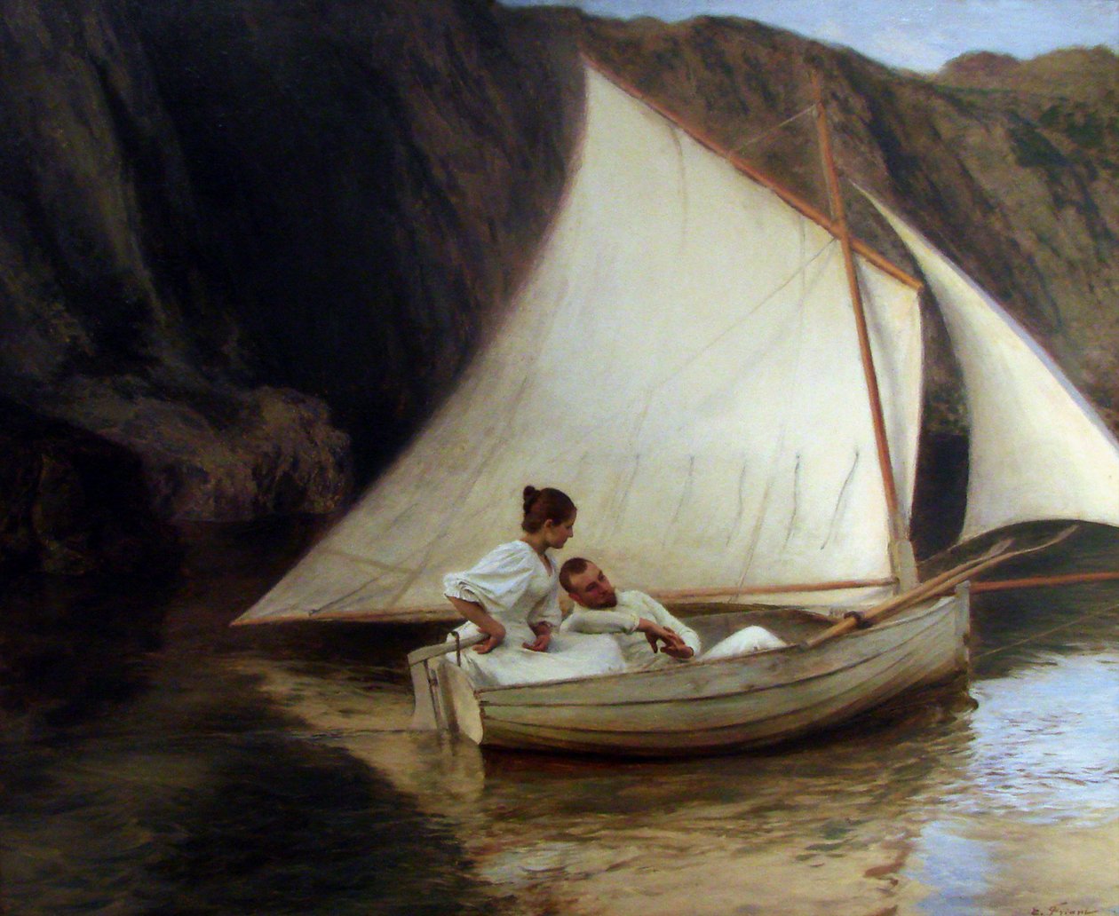 Mała łódka autorstwa Emile Friant