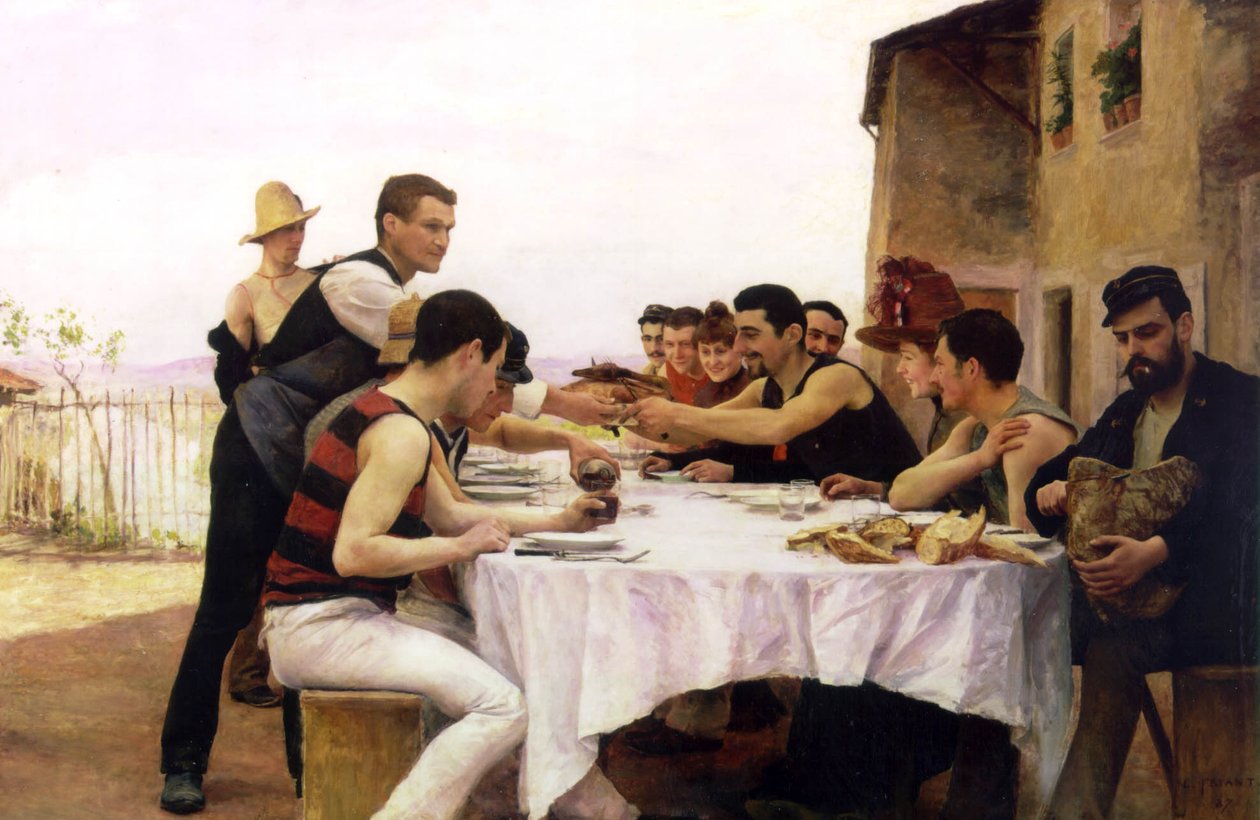 Impreza wodniacka Meurthe autorstwa Emile Friant