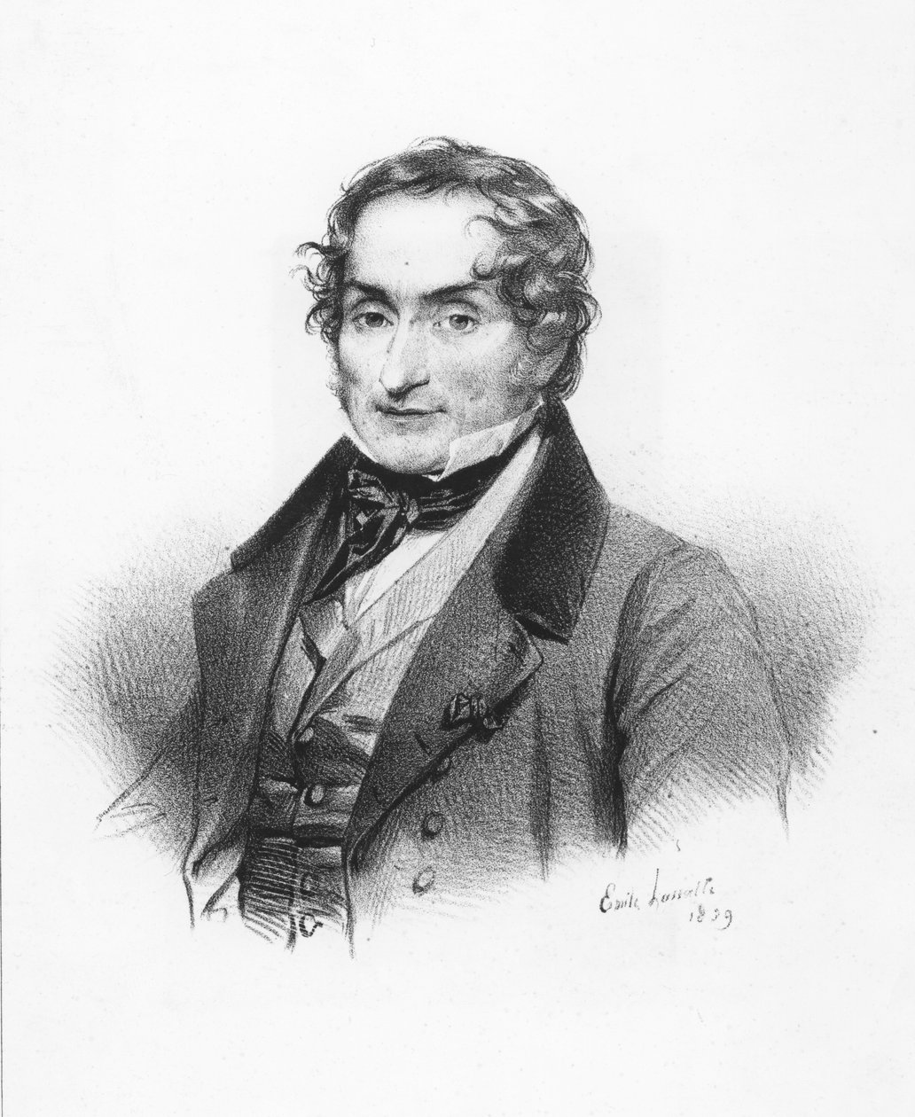 Portret Karola Nodiera autorstwa Emile Lassalle