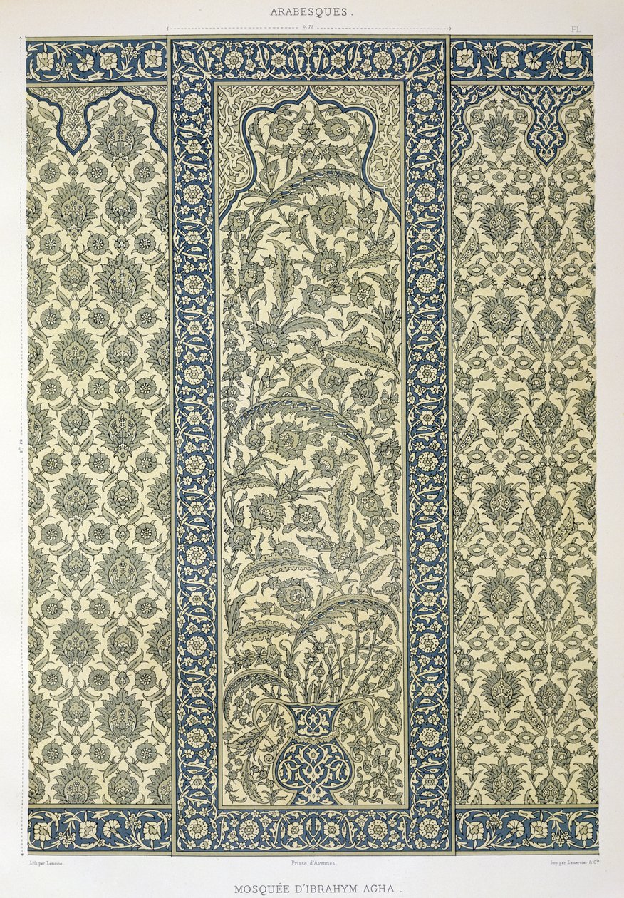 Kaflowy panel z meczetu Ibrahyma Agha, z 