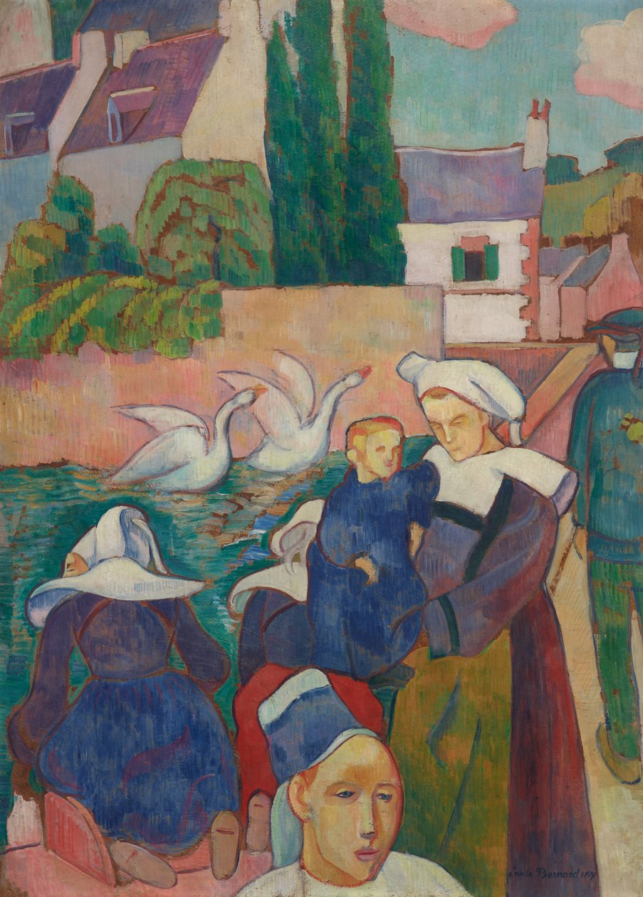 Most w Pont-Aven autorstwa Emile Bernard