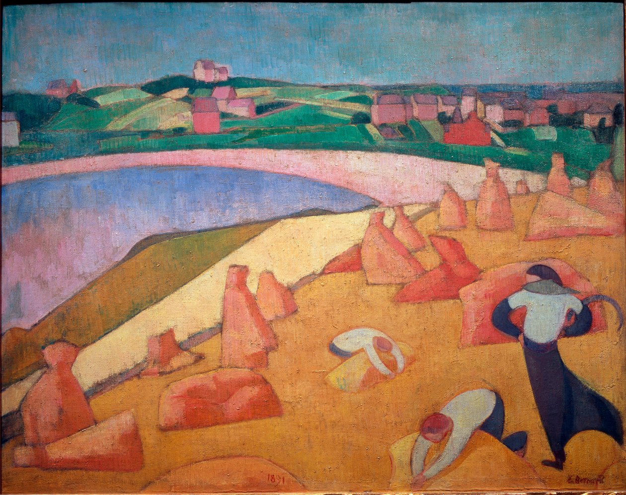 Żniwa nad morzem autorstwa Emile Bernard