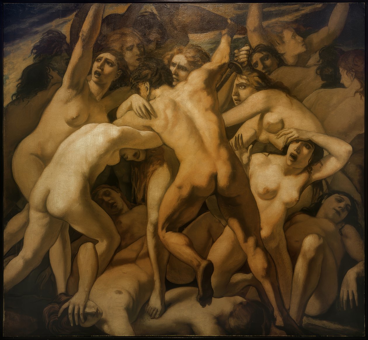 Walka mężczyzny z kobietą autorstwa Emile Bernard