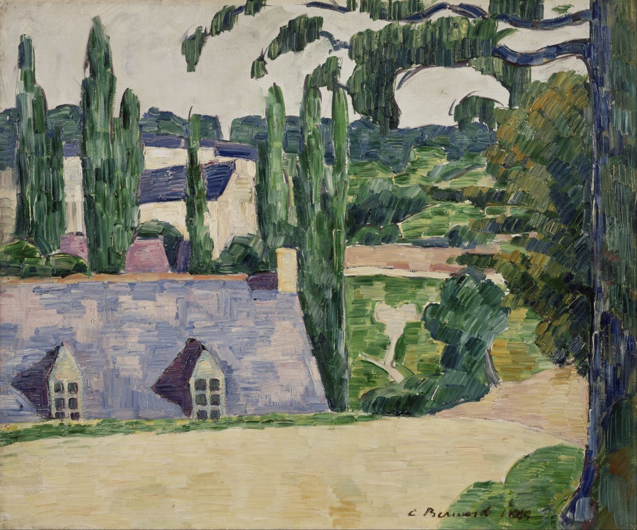 Krajobraz w Pont-Aven autorstwa Emile Bernard