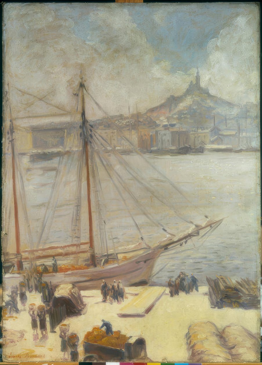 Marsylia, nabrzeże autorstwa Emile Bernard