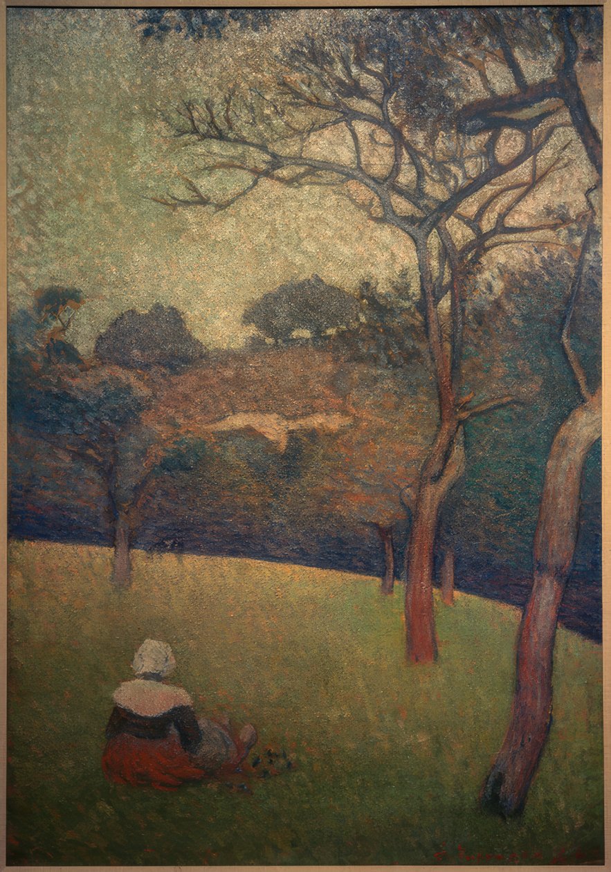 Siedząca Bretonka autorstwa Emile Bernard