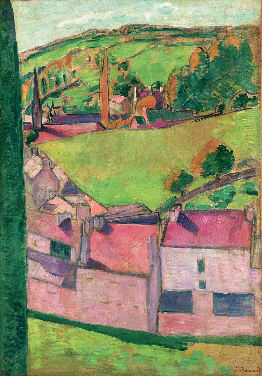 Widok na Pont-Aven autorstwa Emile Bernard