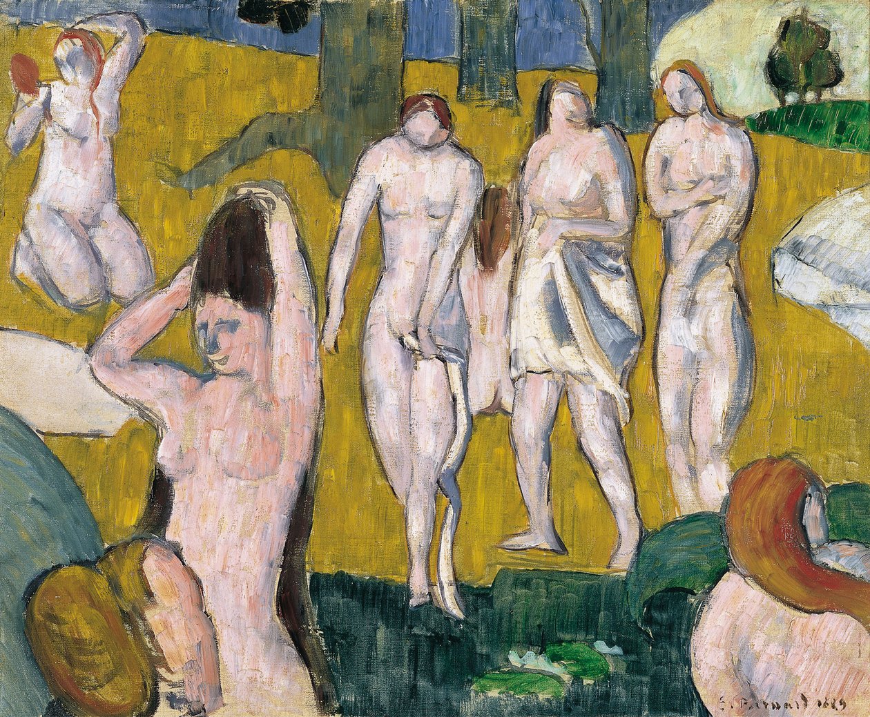 Kobiety w kąpieli autorstwa Emile Bernard