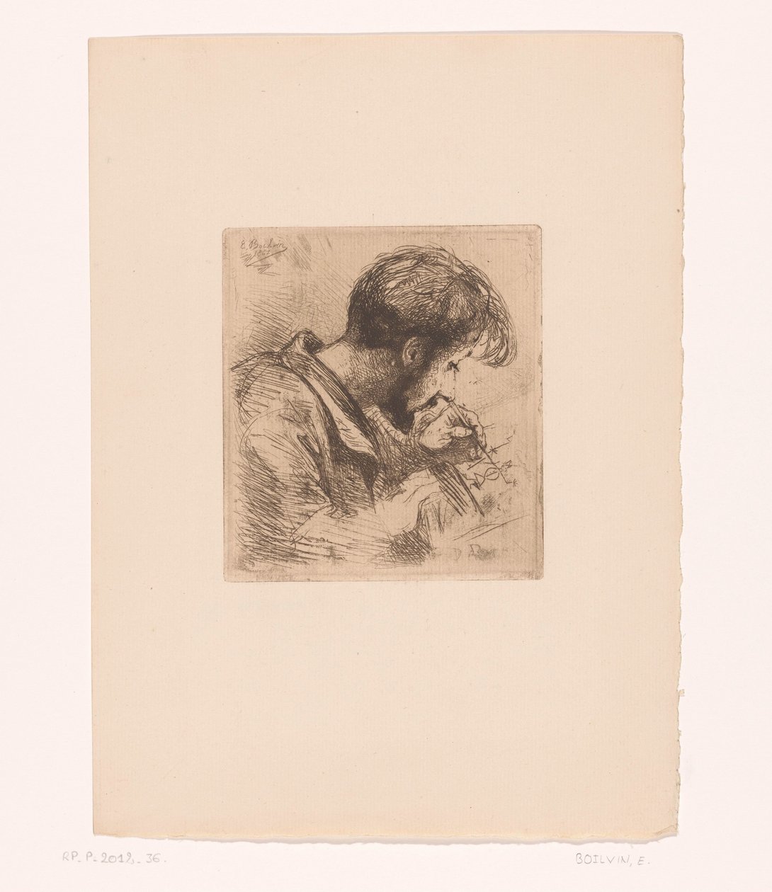 Portret jeden Paul Adolphe Rajon autorstwa Emile Boilvin