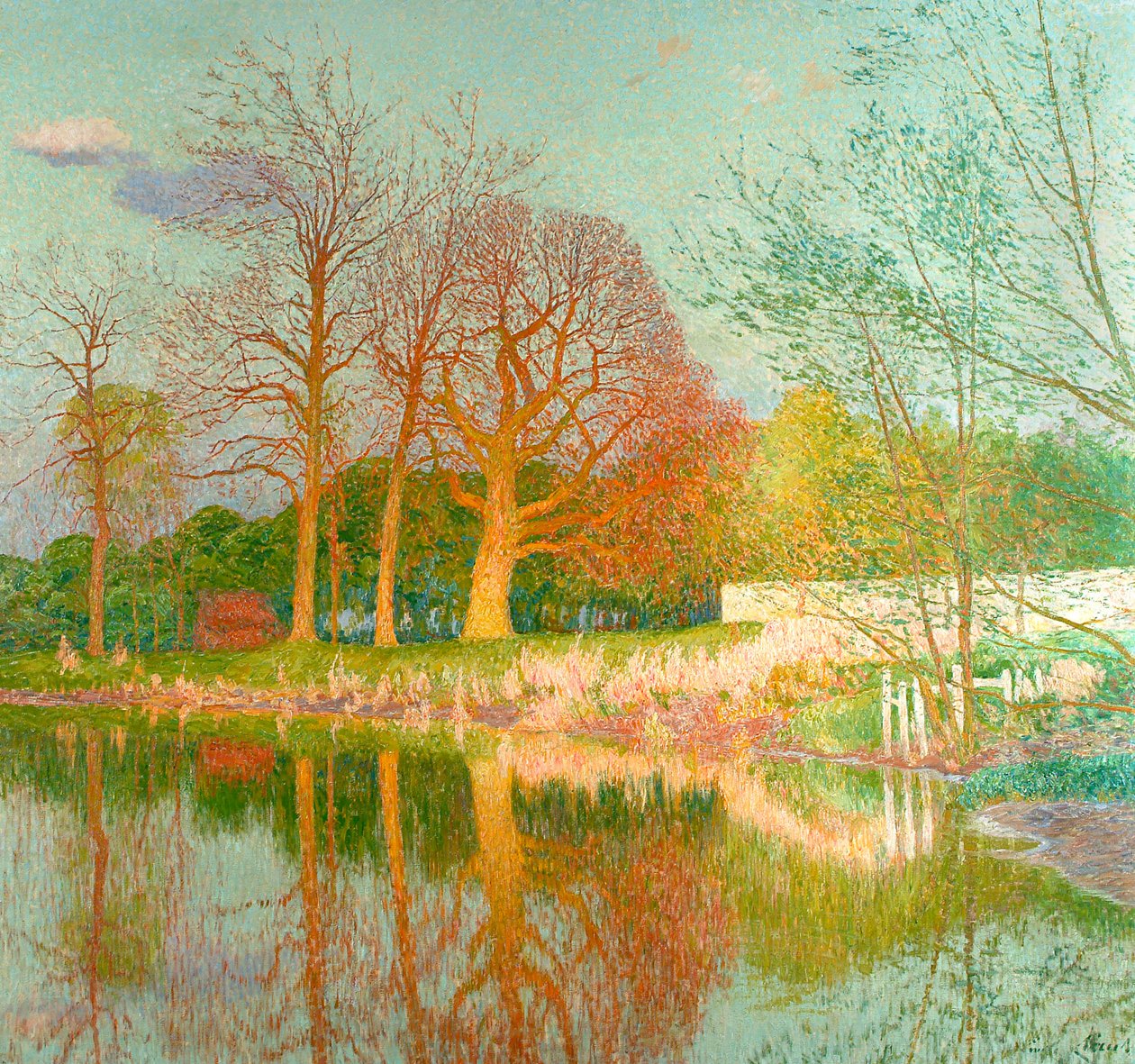 Kasztanowiec w wieczornym słońcu autorstwa Emile Claus