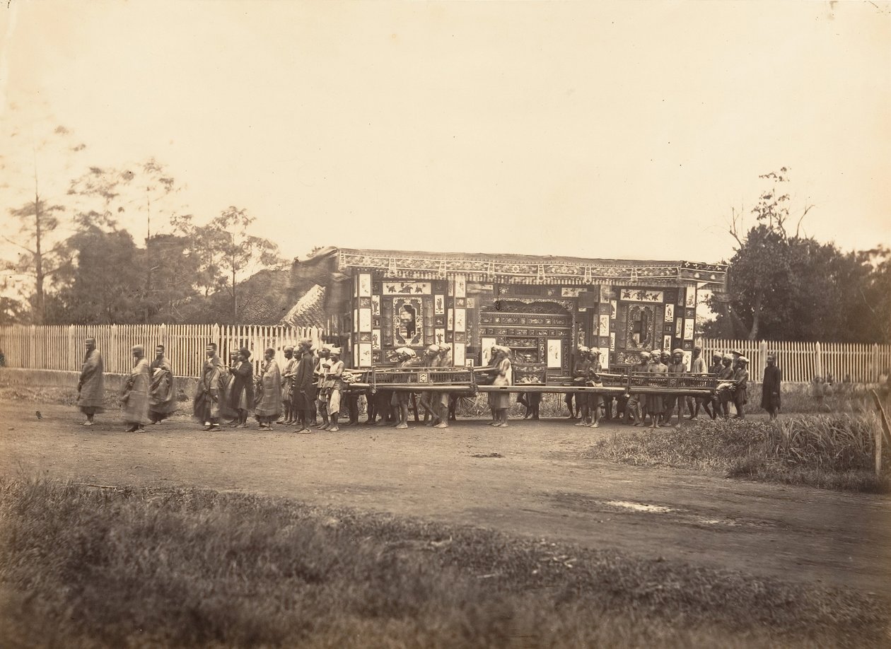 Pogrzeb, Cochinchina, 1866. autorstwa Emile Gsell