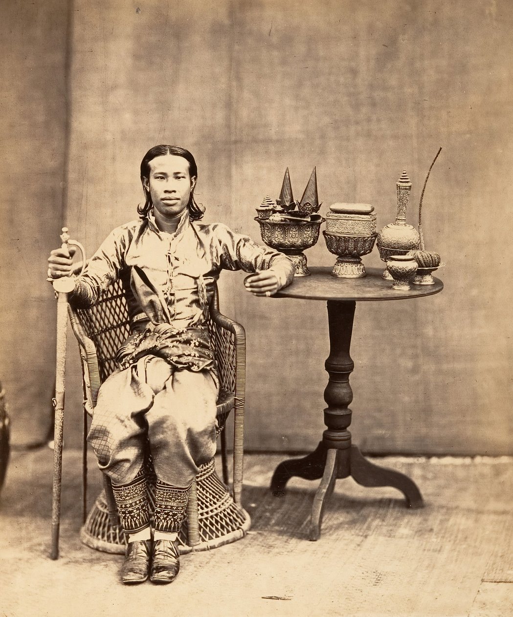 Phra-Kéo-Pha, brat króla, 1866. autorstwa Emile Gsell