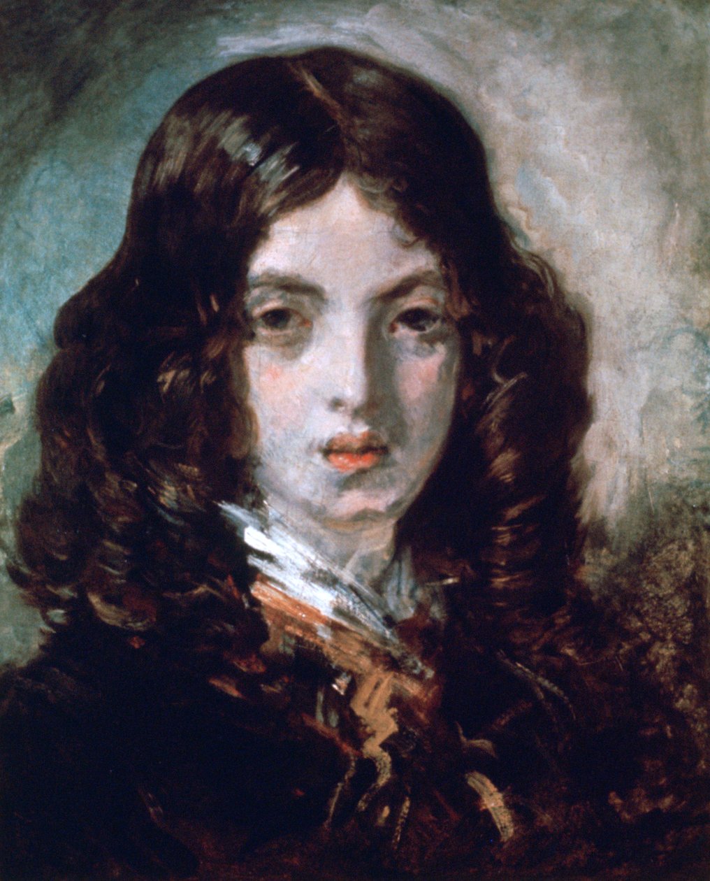 Mały rudowłosy żebrak, 1843 autorstwa Emile Isidore Deroy
