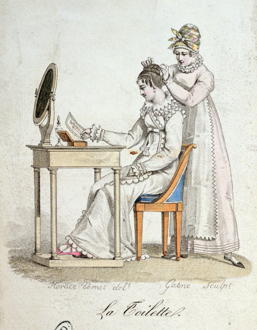 Toaletka, c.1816 autorstwa Emile Jean Horace Vernet