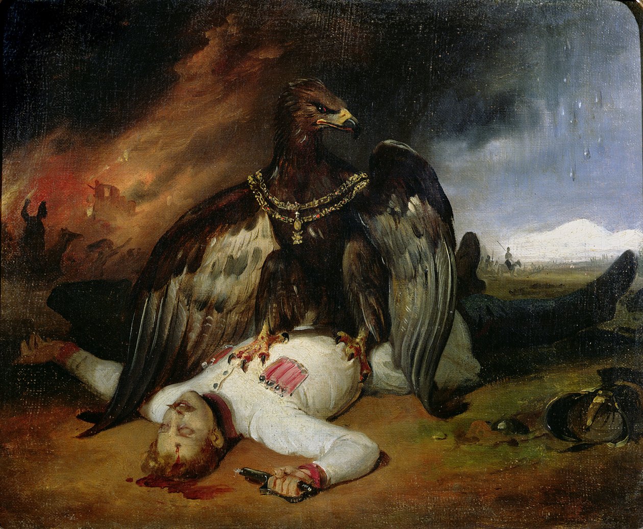 Prometeusz polski, 1831 autorstwa Emile Jean Horace Vernet