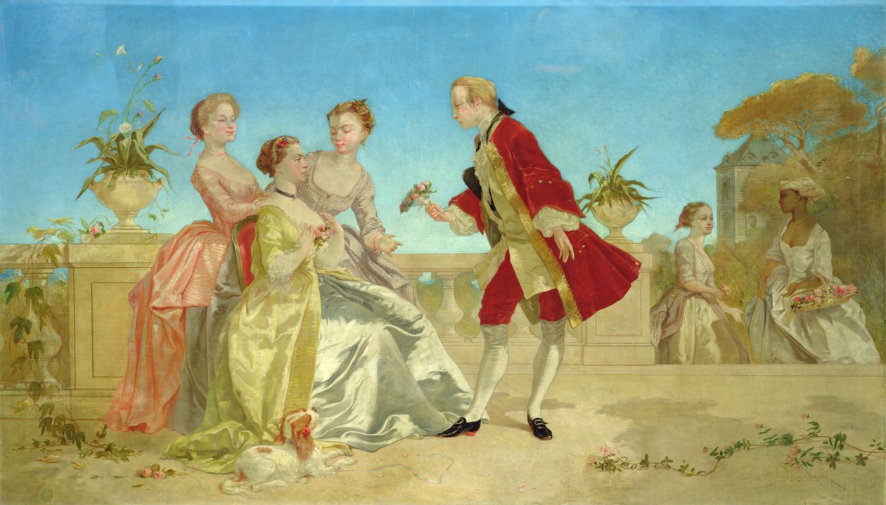 Z wizytą u narzeczonej autorstwa Emile Loubon