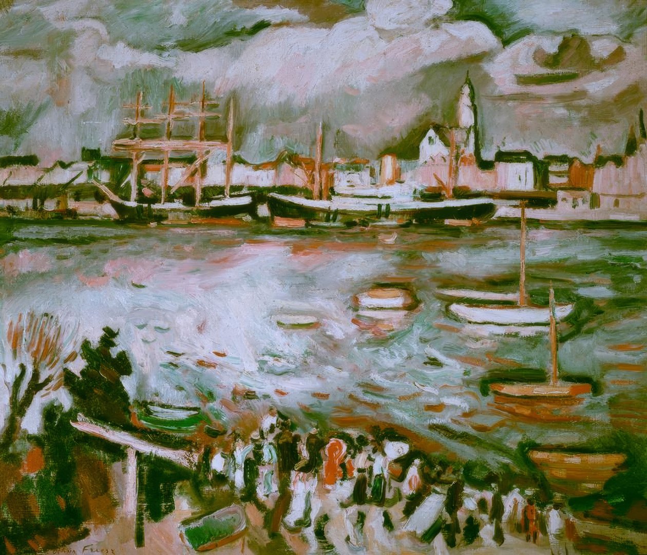 Port w Antwerpii autorstwa Emile Othon Friesz