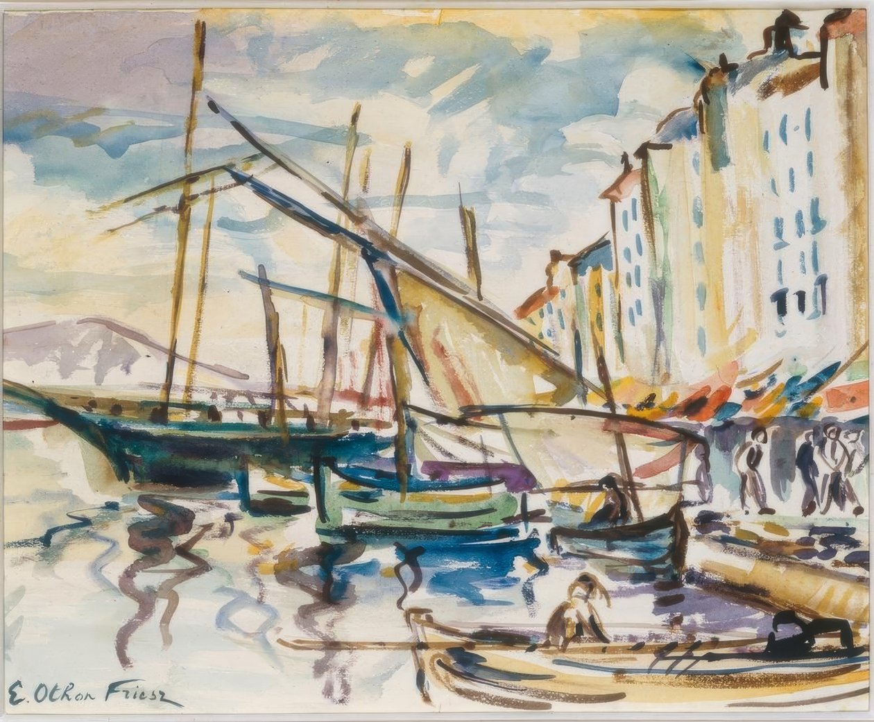 Port w Tulonie autorstwa Emile Othon Friesz