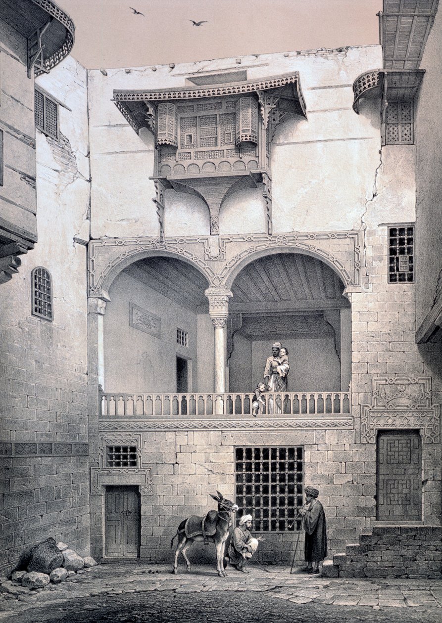 „Dom Beyta El-Czeleby”, XIX w. autorstwa Emile Prisse d