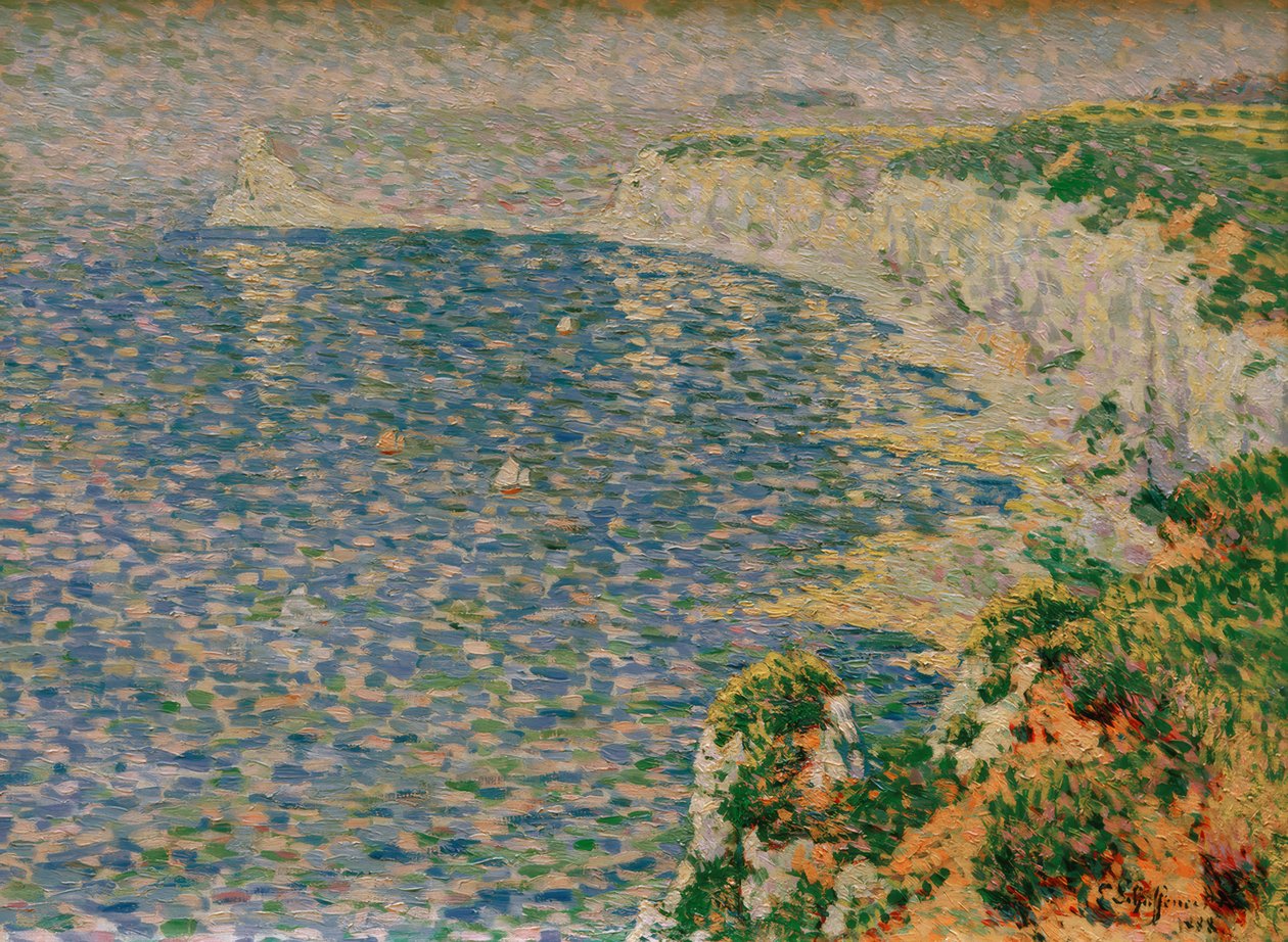 Widok na klify w Étretat autorstwa Emile Schuffenecker