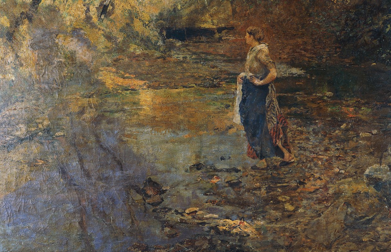 Praczka Emilio Gola (1851-1923) autorstwa Emilio Gola