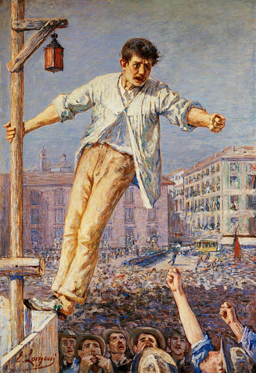 Rzecznik strajku autorstwa Emilio Longoni