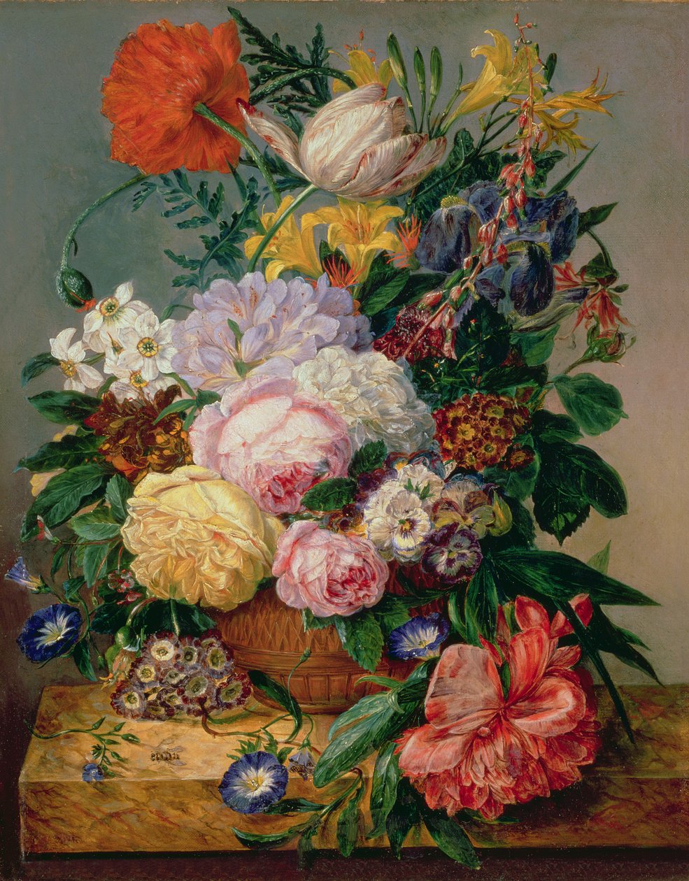 Kwiaty, ok. 1840 autorstwa Emily Stannard