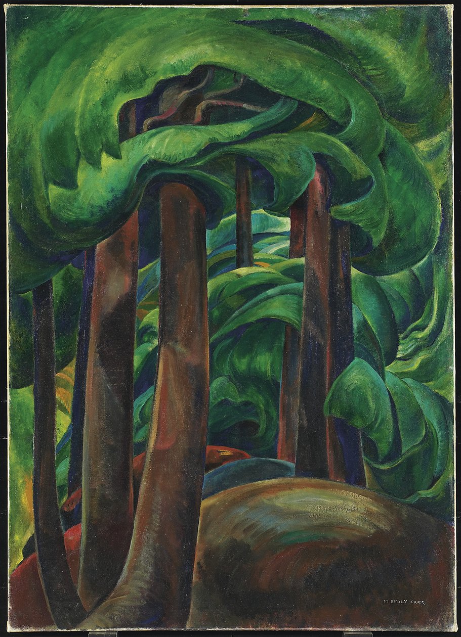 Western Forest, ok. 1931 r. (olej na płótnie) autorstwa Emily Carr