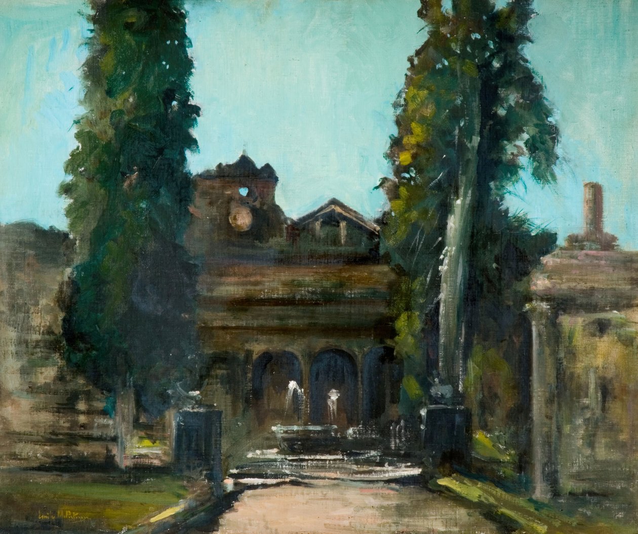 Termy Dioklecjana, Rzym, 1930. autorstwa Emily Murray Paterson