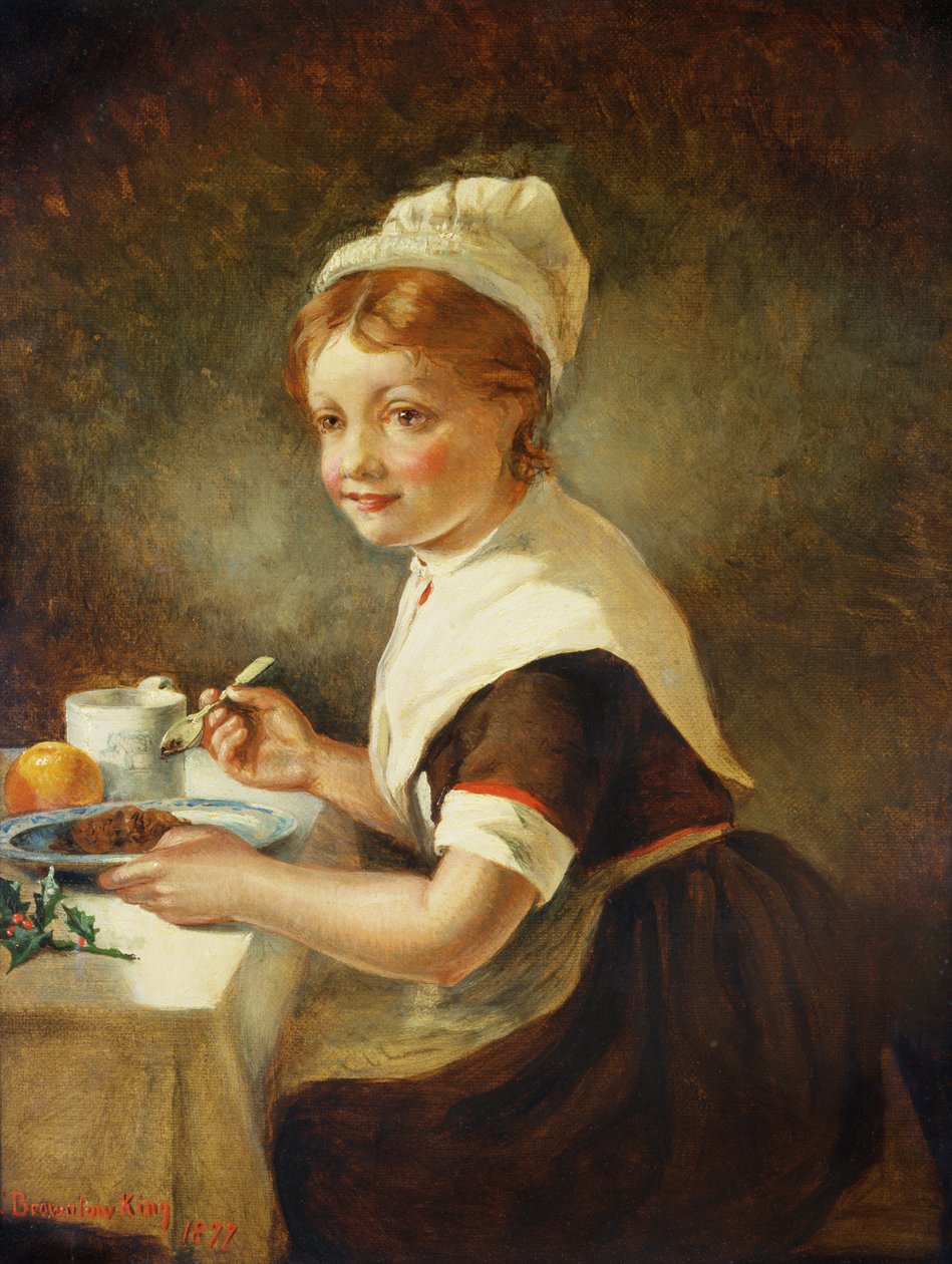 Założycielka podczas kolacji wigilijnej, 1877 autorstwa Emma Brownlow