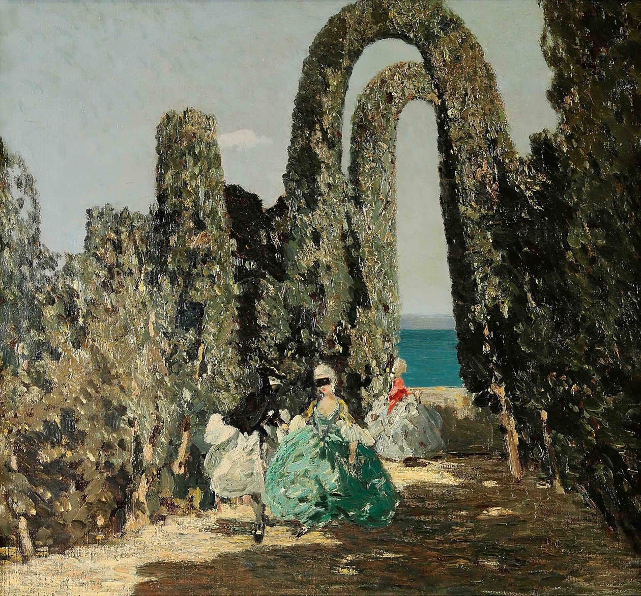 Zamaskowane damy, ok. 1909. autorstwa Emma Ciardi