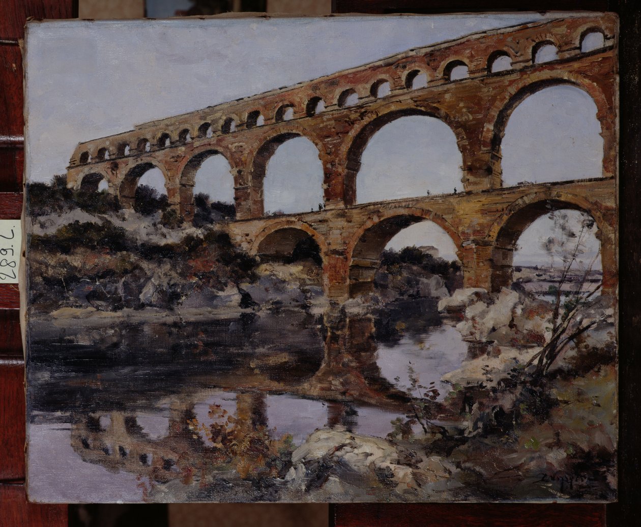 Pont du Gard, 1890 autorstwa Emmanuel Lansyer