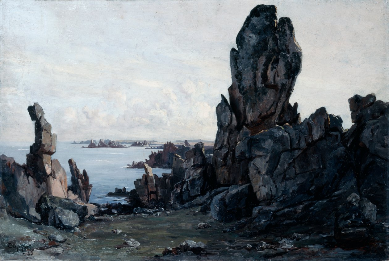 Wyspa Ushant, 1885 autorstwa Emmanuel Lansyer