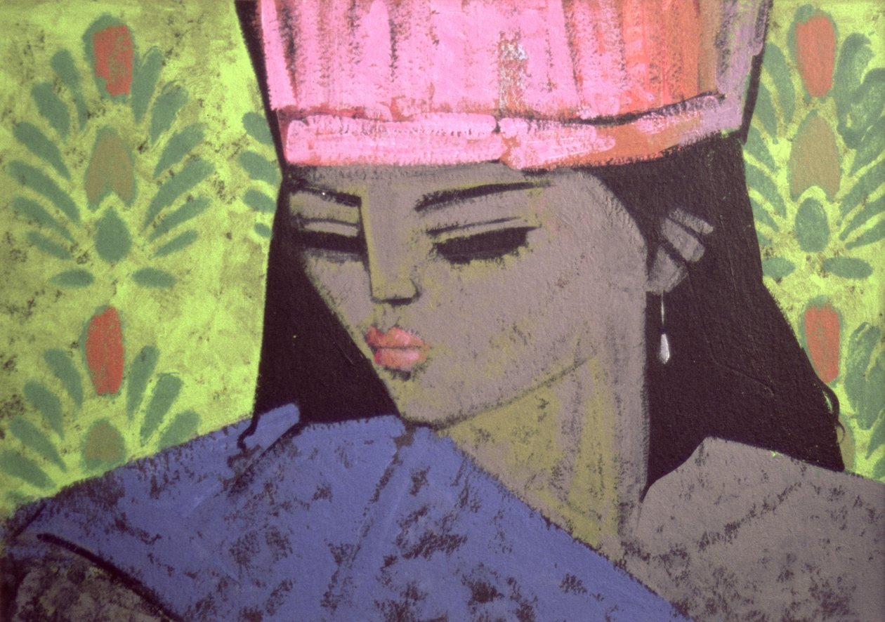 Antoinette (akryl na papierze) autorstwa Endre Roder