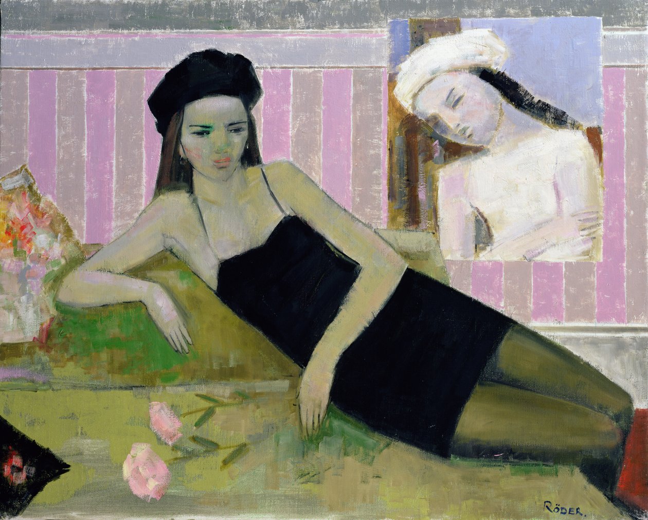 Antoinette i detal z Balthus autorstwa Endre Roder