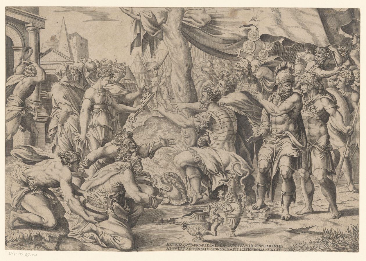 Scypion dostaje prezenty autorstwa Enea Vico (possibly)