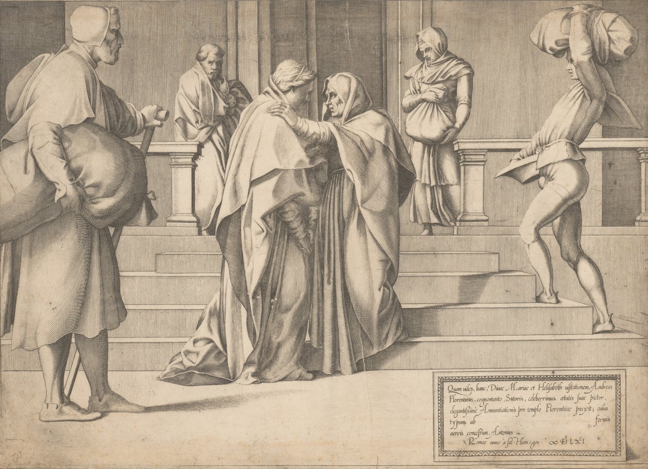 Nawiedzenie, 1561. autorstwa Enea Vico.