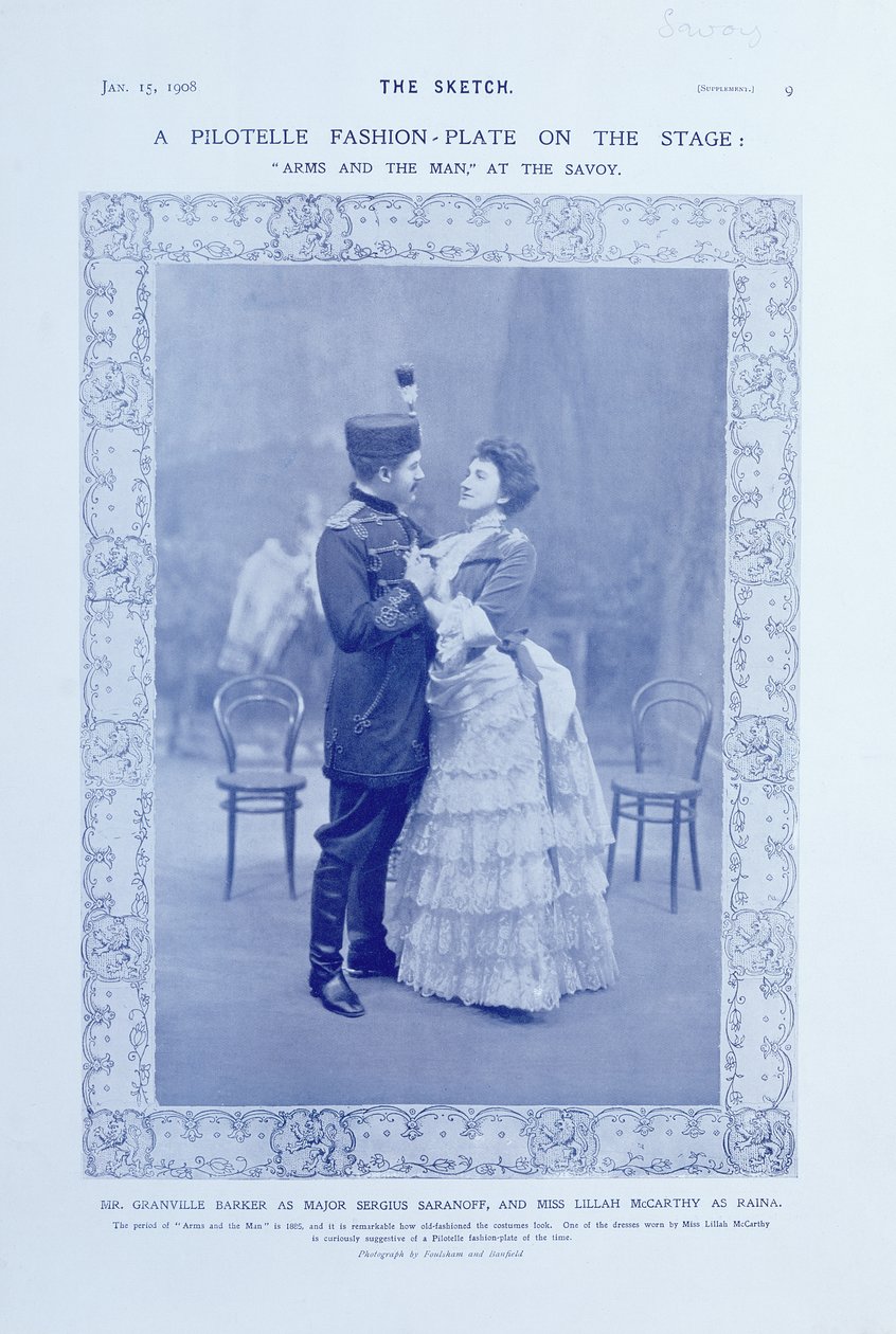 Pilotelle Fashion-Plate na scenie, 15 stycznia 1908 r. autorstwa English Photographer