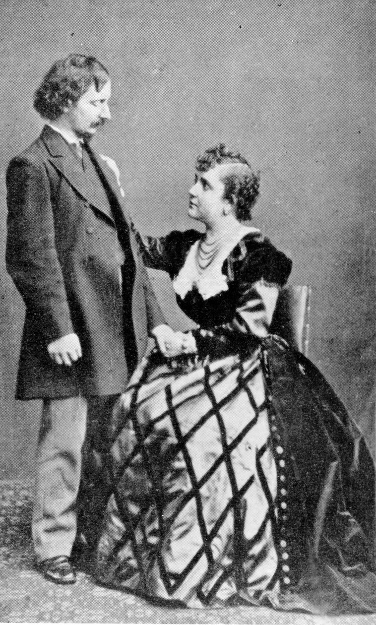 Algernon Charles Swinburne i Adah Menken autorstwa English Photographer