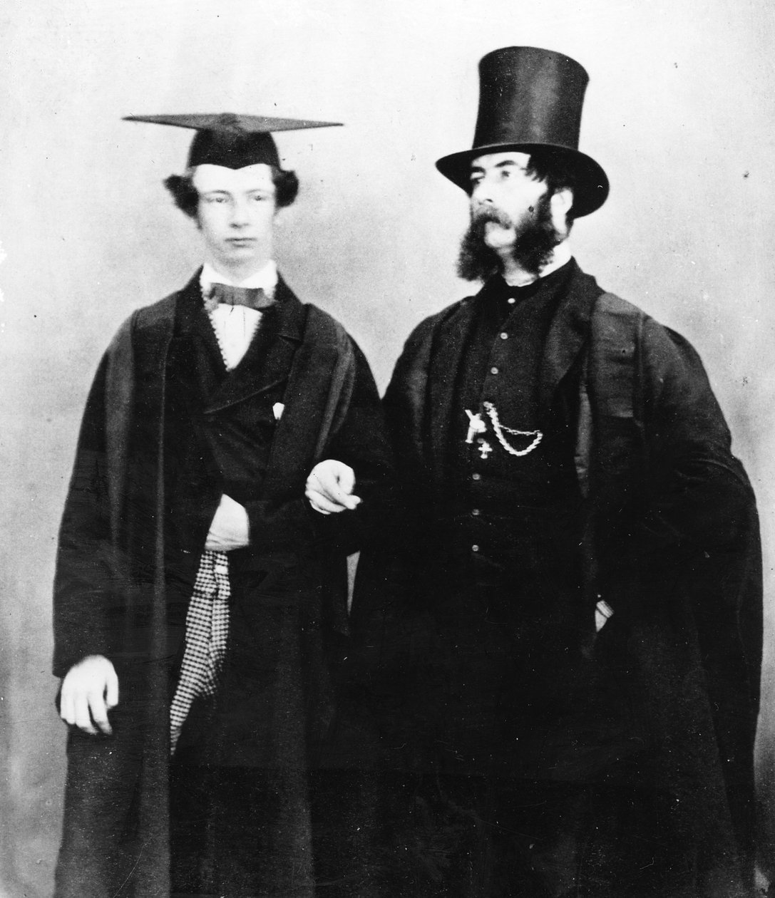 Arthur Munby i jego ojciec, ok.1851 autorstwa English Photographer