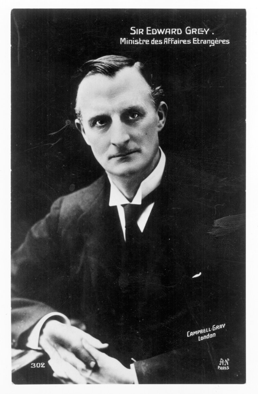 Edward Grey, pierwszy wicehrabia Fallodon autorstwa English Photographer
