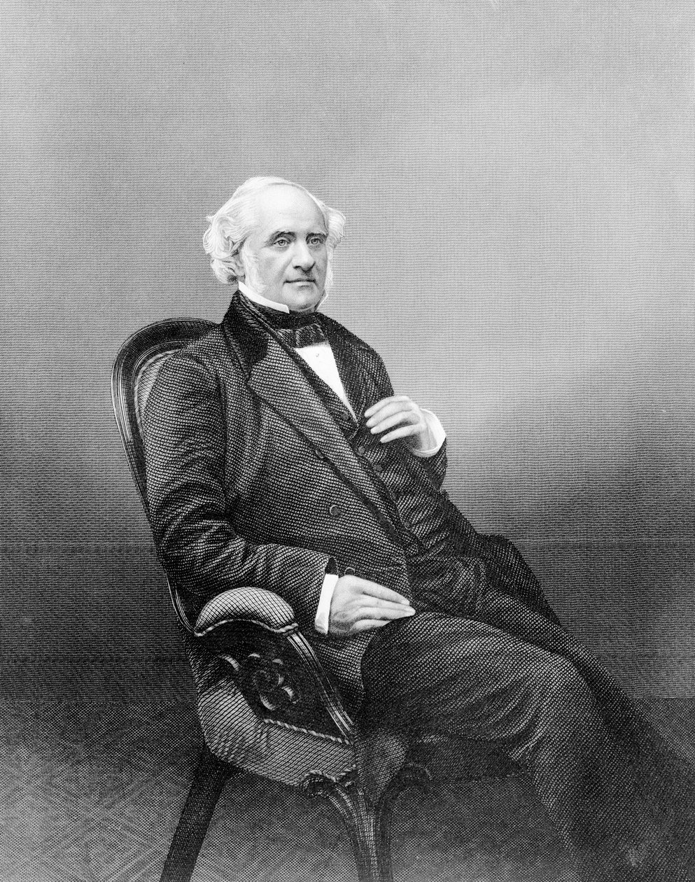 George Peabody, grawerowane przez D.J Pound autorstwa English Photographer