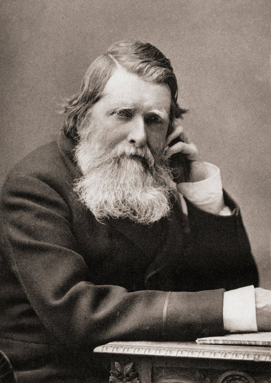 John Ruskin, z Selections from the Writings of John Ruskin, opublikowany 1901 autorstwa English Photographer