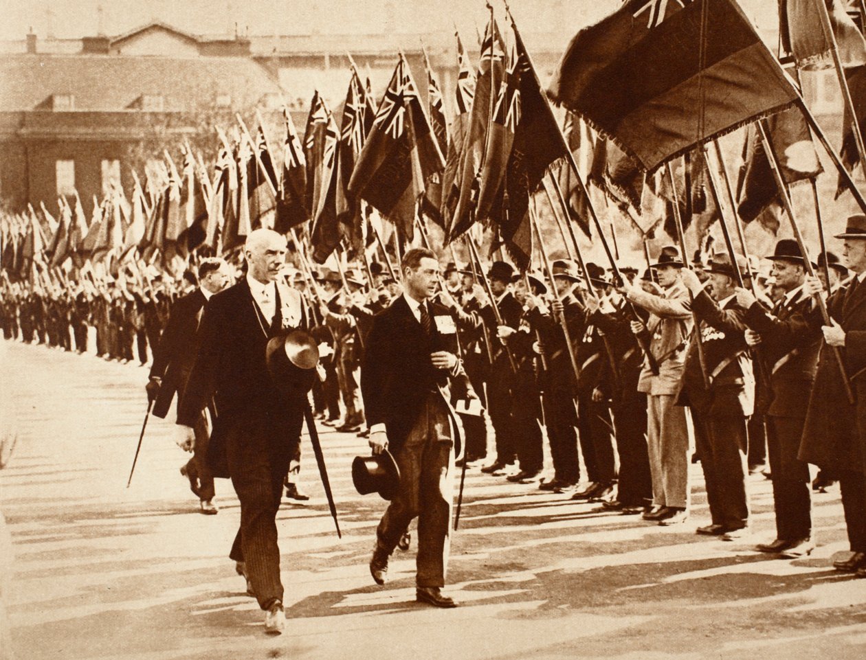 Król Edward z Legionem Brytyjskim, 1914-1918 autorstwa English Photographer