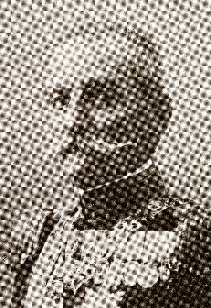 Król Serbii Piotr I, z „Roku 1912”, wydanego w Londynie, 1913 autorstwa English Photographer