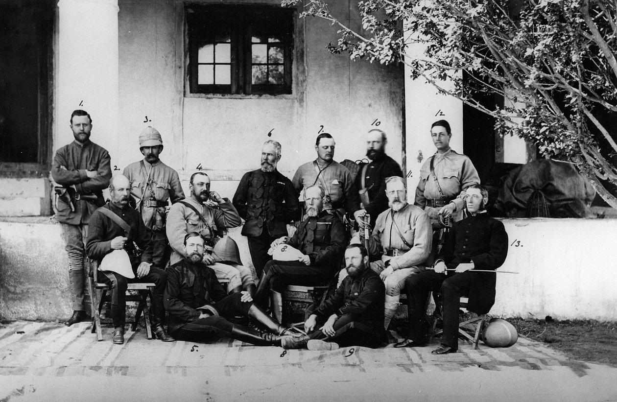 Oficerowie i generałowie służący podczas II wojny anglo-afgańskiej, 1878-80 autorstwa English Photographer