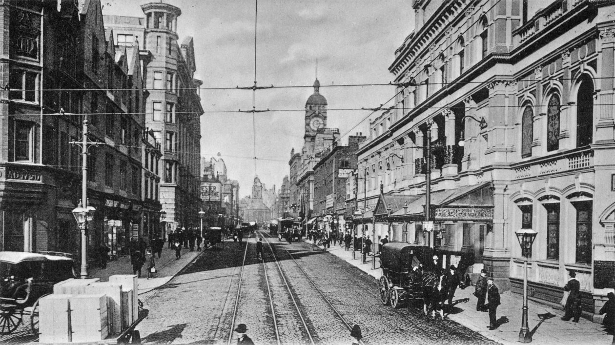 Oxford Street, Manchester, ok.1910 autorstwa English Photographer