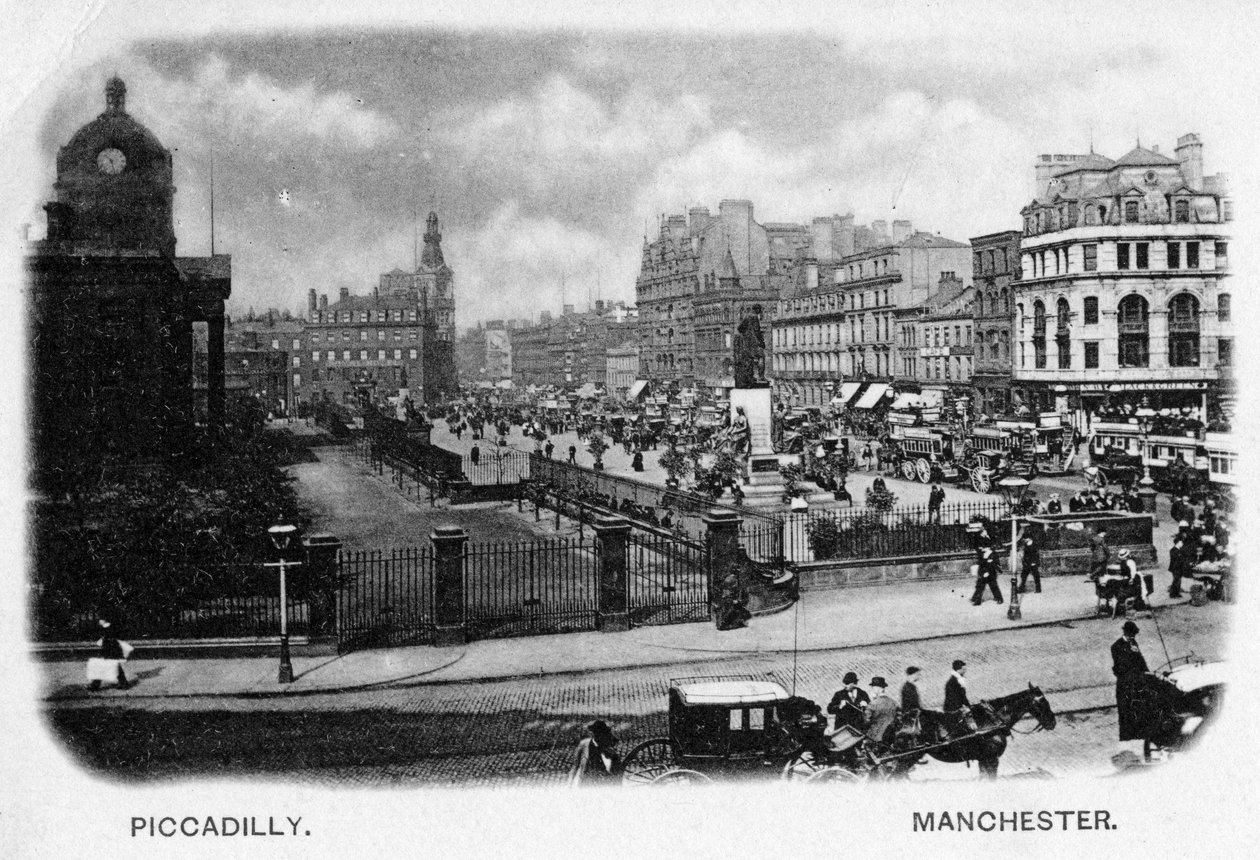 Piccadilly, Manchester autorstwa English Photographer