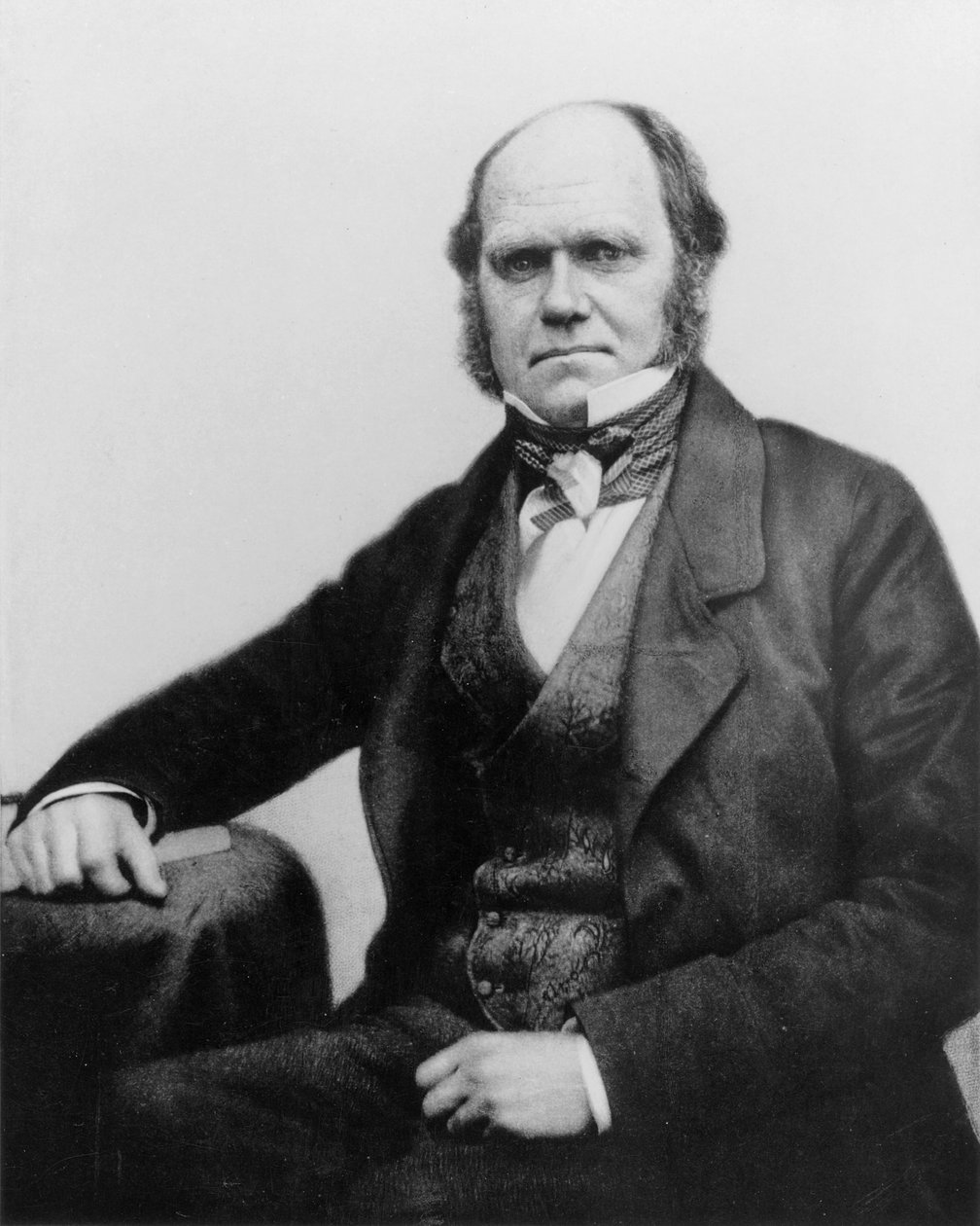 Portret Karola Darwina, 1854 autorstwa English Photographer